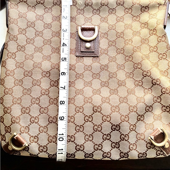 Gucci Abbey Messenger Brown Monogram Shoulder/Crossbody Bag - Picture 14 of 15